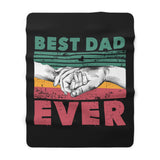 Sherpa fleece viltti - Best Dad Ever (musta)